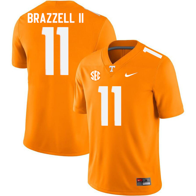 Men #11 Chris Brazzell II Tennessee Volunteers College Football Jerseys Stitched-Orange